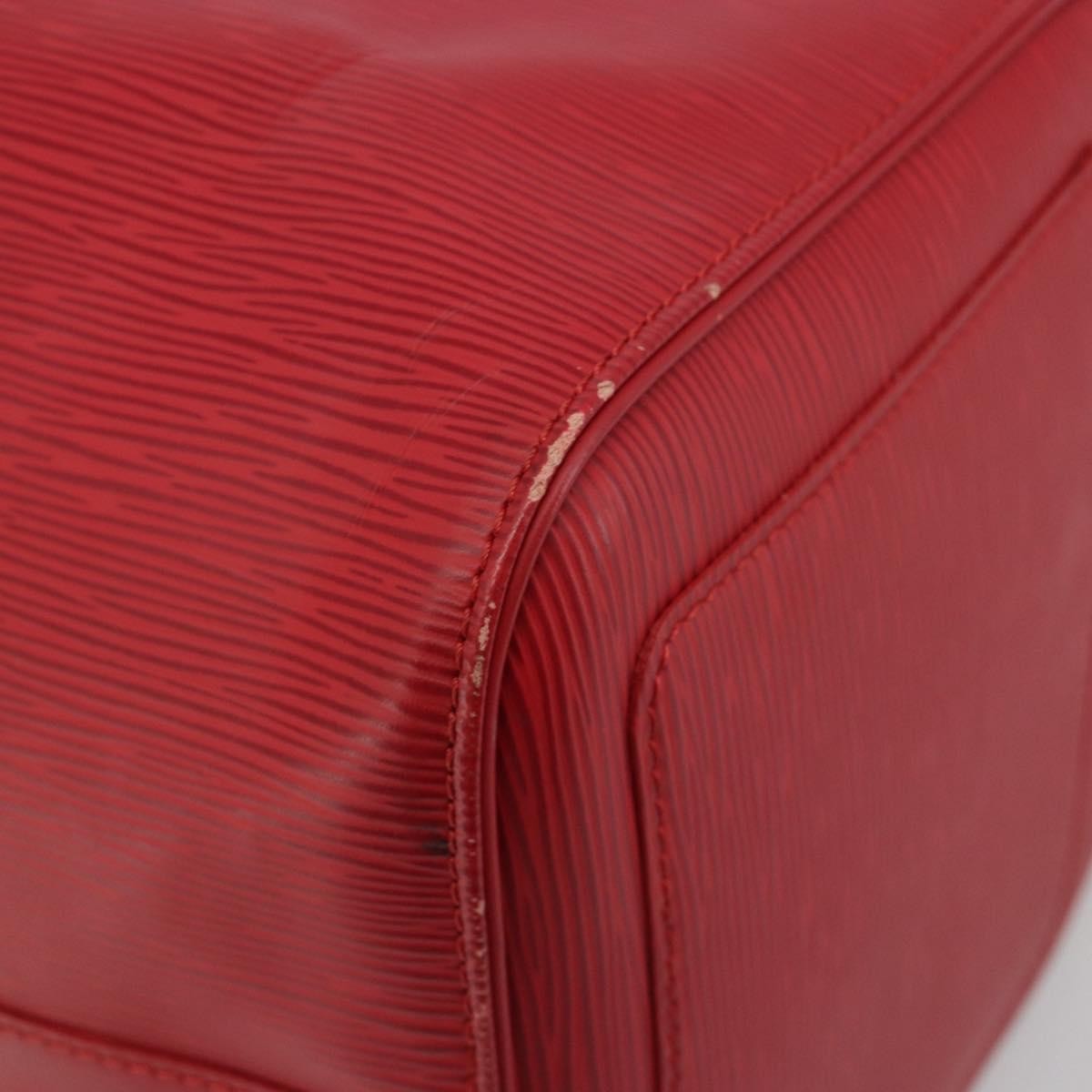 Louis Vuitton Keepall Epi Leather Red Leather Travel Bag Bag (Pre-Owned)