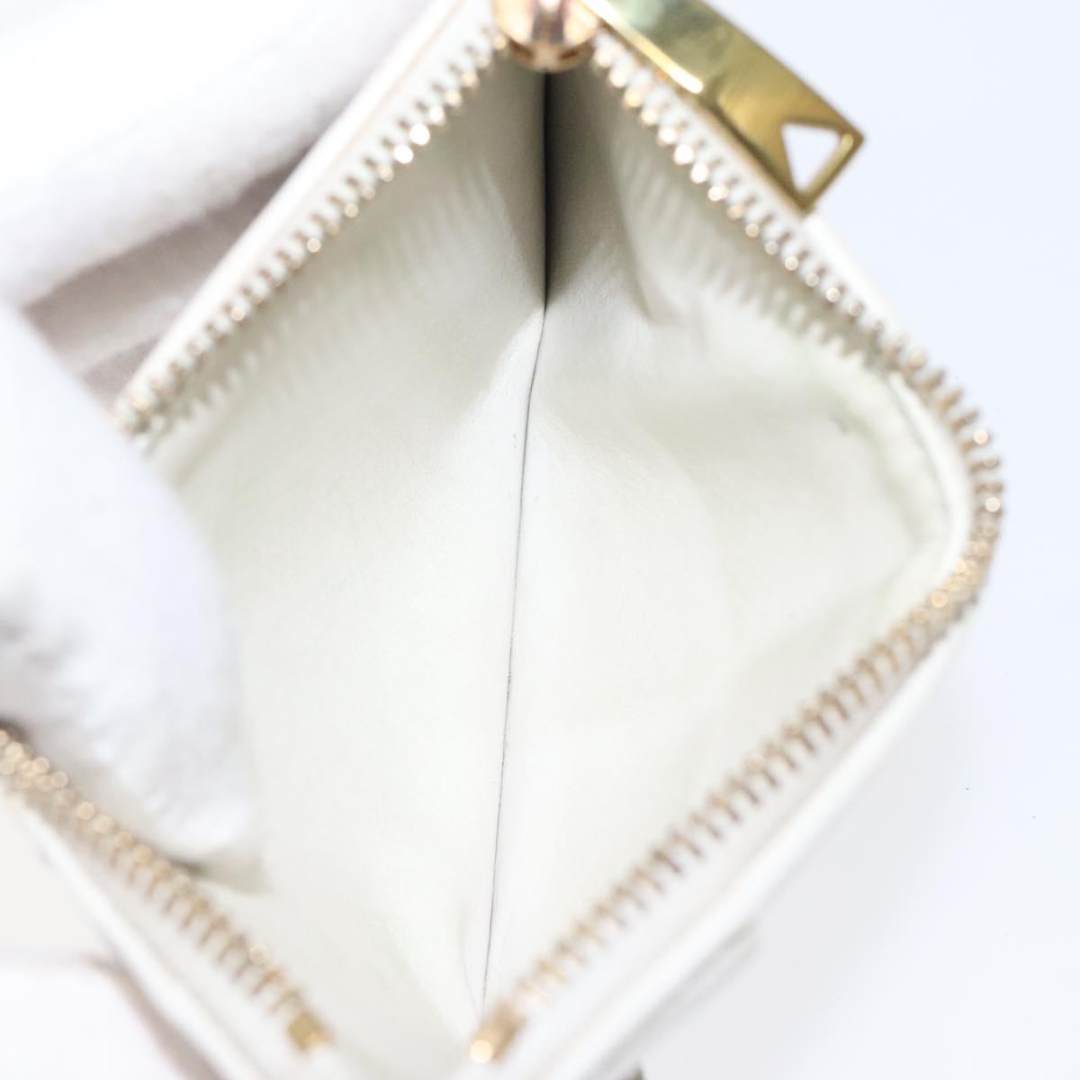 Bottega Veneta Intrecciato White Leather Wallet  (Pre-Owned)