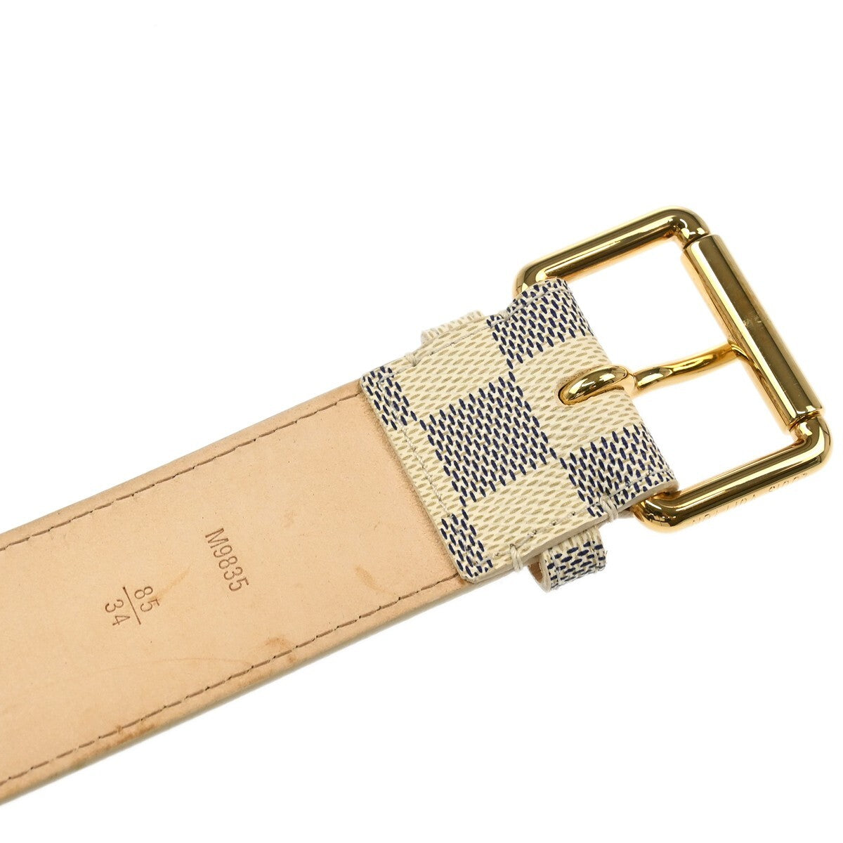 Louis Vuitton Solo Belt Damier Ebene White Canvas Shoulder Bag Bag (Pre-Owned)