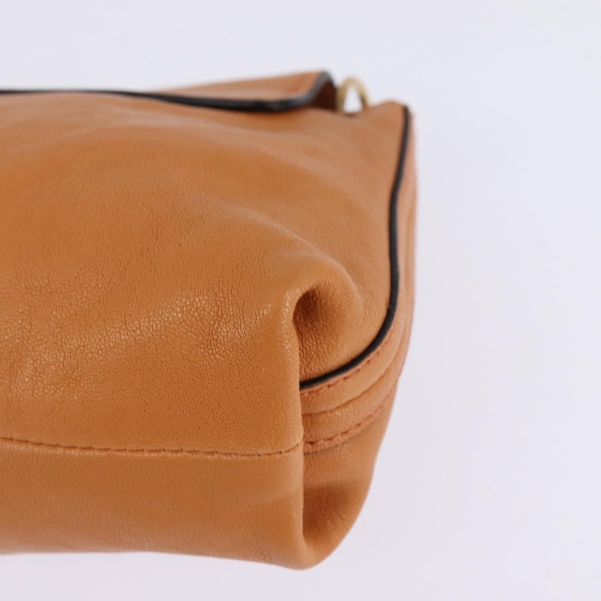 Chloe Elsie Leather Orange Leather Shoulder Bag Bag (Pre-Owned)