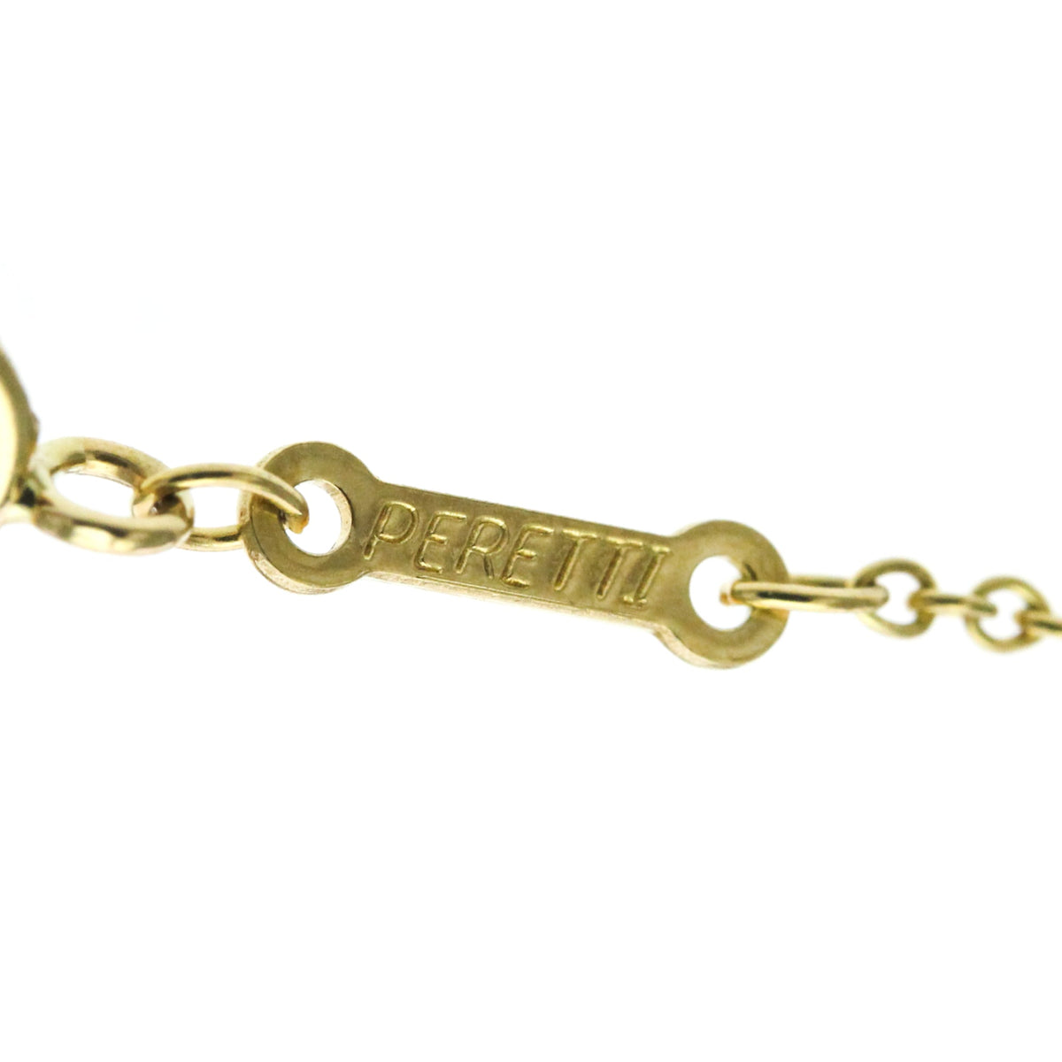 Tiffany & Co. Elsa Peretti Teardrop Pendant 18K Yellow Gold Gold Yellow_Gold Necklace Jewelry (Pre-Owned)