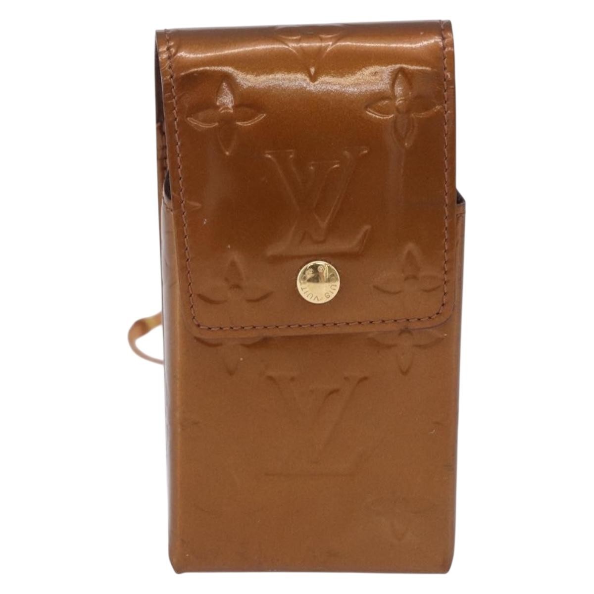 Louis Vuitton Walker Monogram Vernis Brown Patent_Leather Wallets Accessory (Pre-Owned)