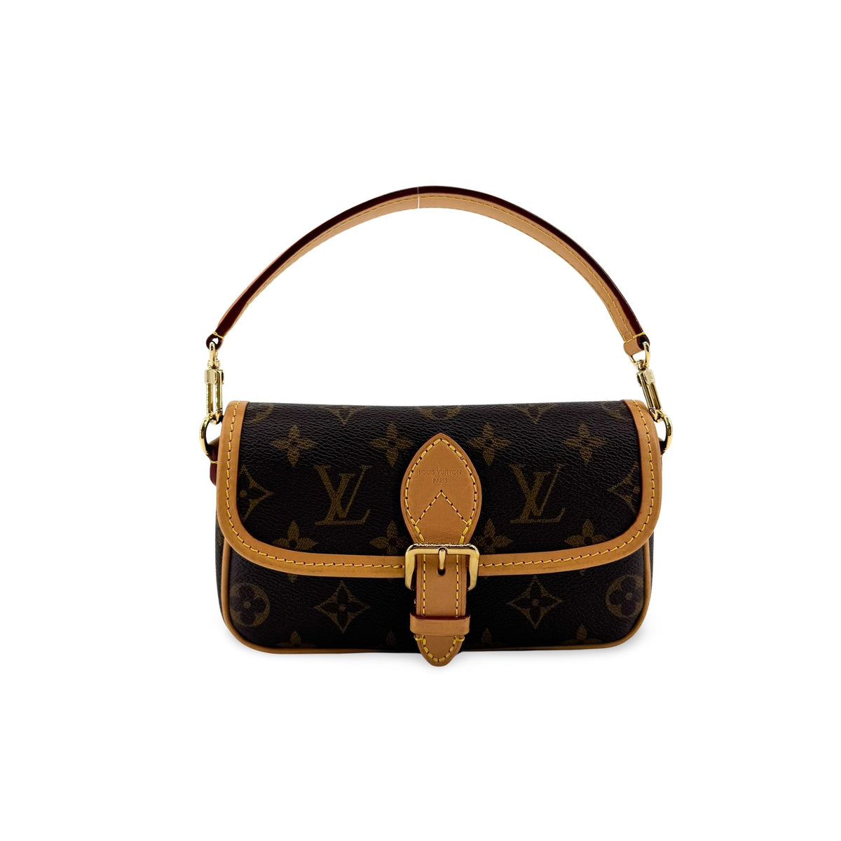 Louis Vuitton Diane Nm Monogram Canvas Brown Canvas Handbag (Pre-Owned)