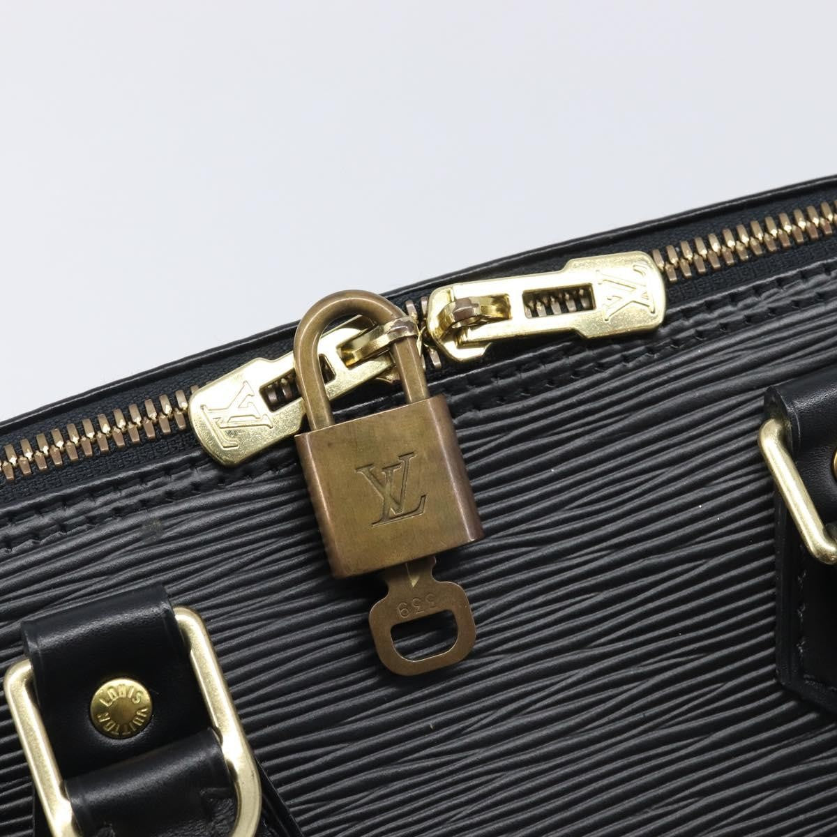 Louis Vuitton Vintage Alma Epi Leather Black Leather Handbag (Pre-Owned)