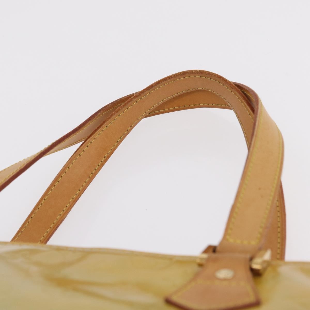 Louis Vuitton Houston Monogram Vernis Yellow Patent_Leather Handbag (Pre-Owned)