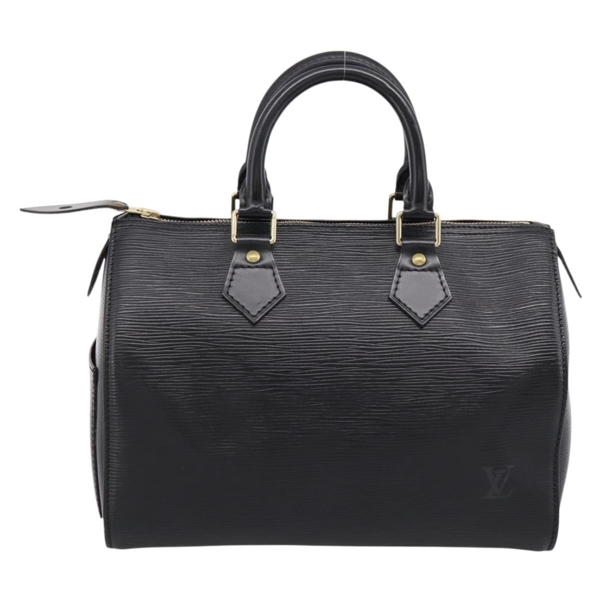 Louis Vuitton Speedy Epi Leather Black Leather Handbag (Pre-Owned)