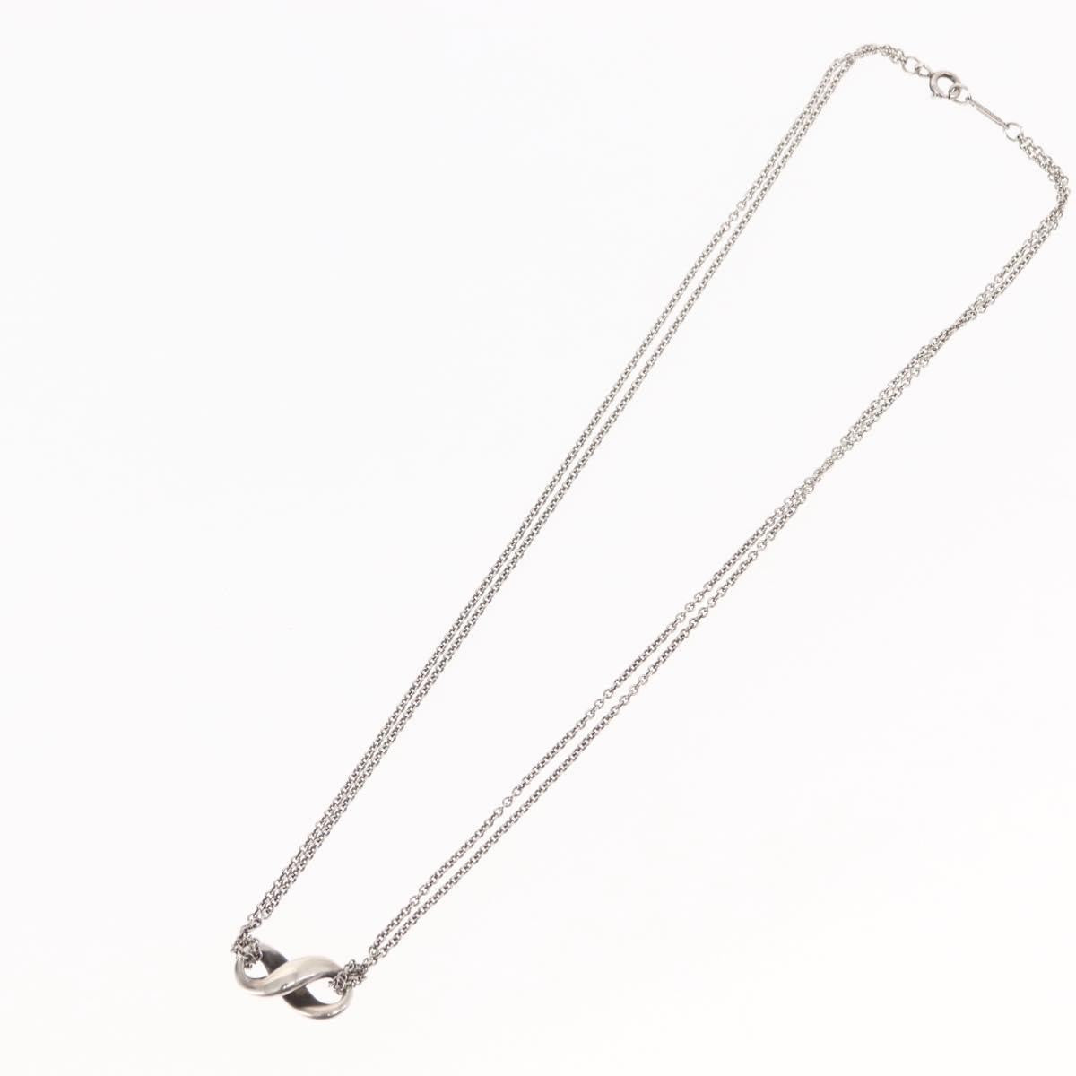 Tiffany & Co. Infinity Double Chain Pendant Silver Silver Silver Jewelry (Pre-Owned)