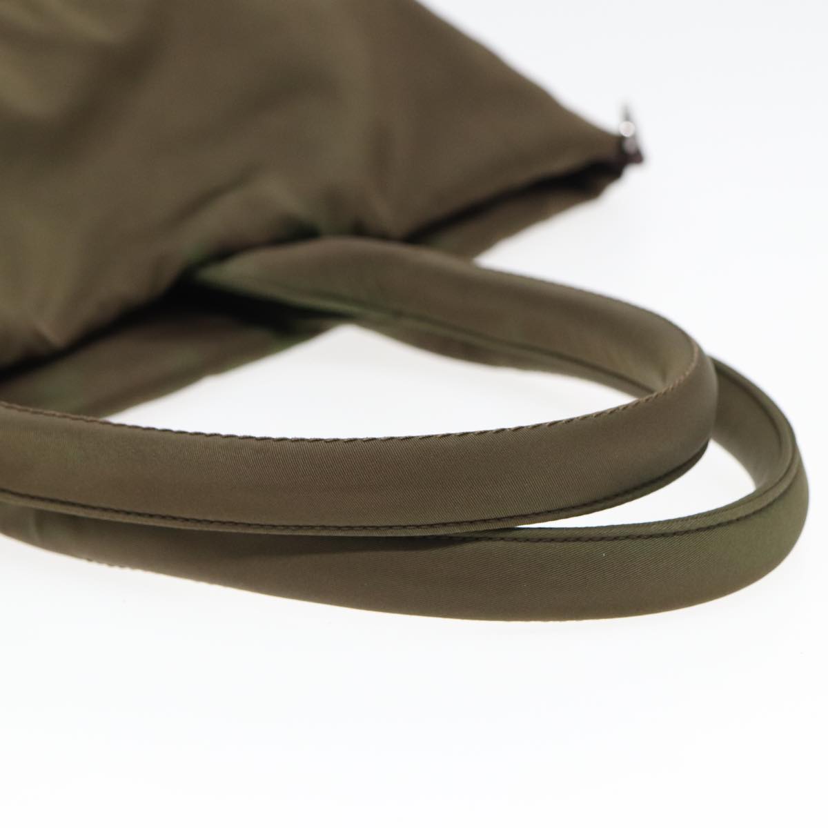 Prada Tessuto Khaki Synthetic Tote Bag (Pre-Owned)