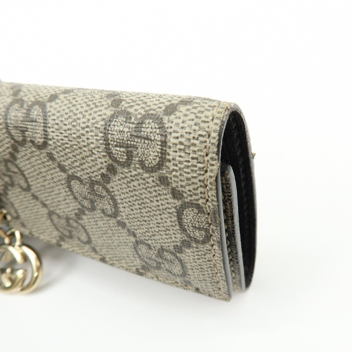 Gucci Interlocking G French Gg Coated Canvas Beige Canvas Wallets Accessory (Pre-Owned)