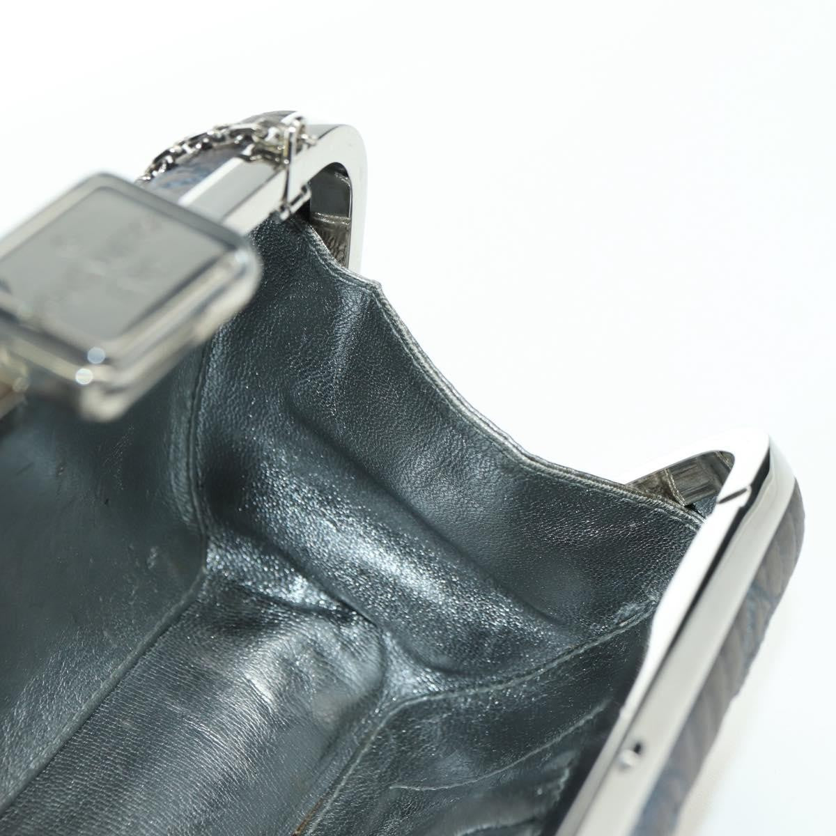 Louis Vuitton Motard Minaudiere Monogram Satin Gray Satin Clutche & Pouche Bag (Pre-Owned)