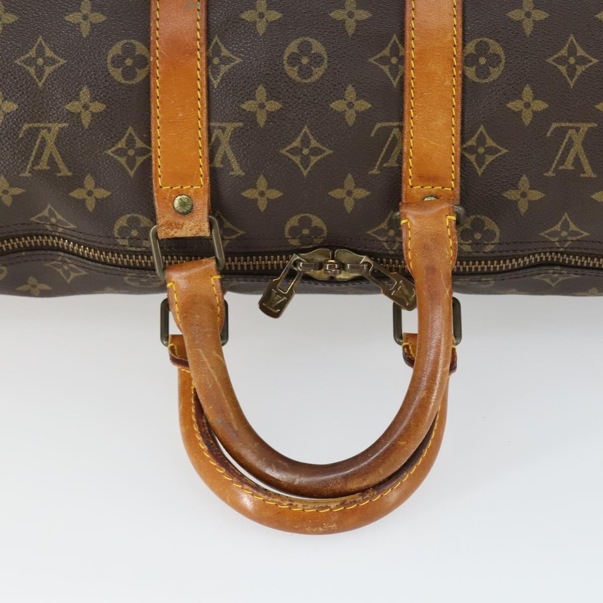 Louis Vuitton Keepall Monogram Canvas Brown Canvas Travel Bag Bag (Pre-Owned)