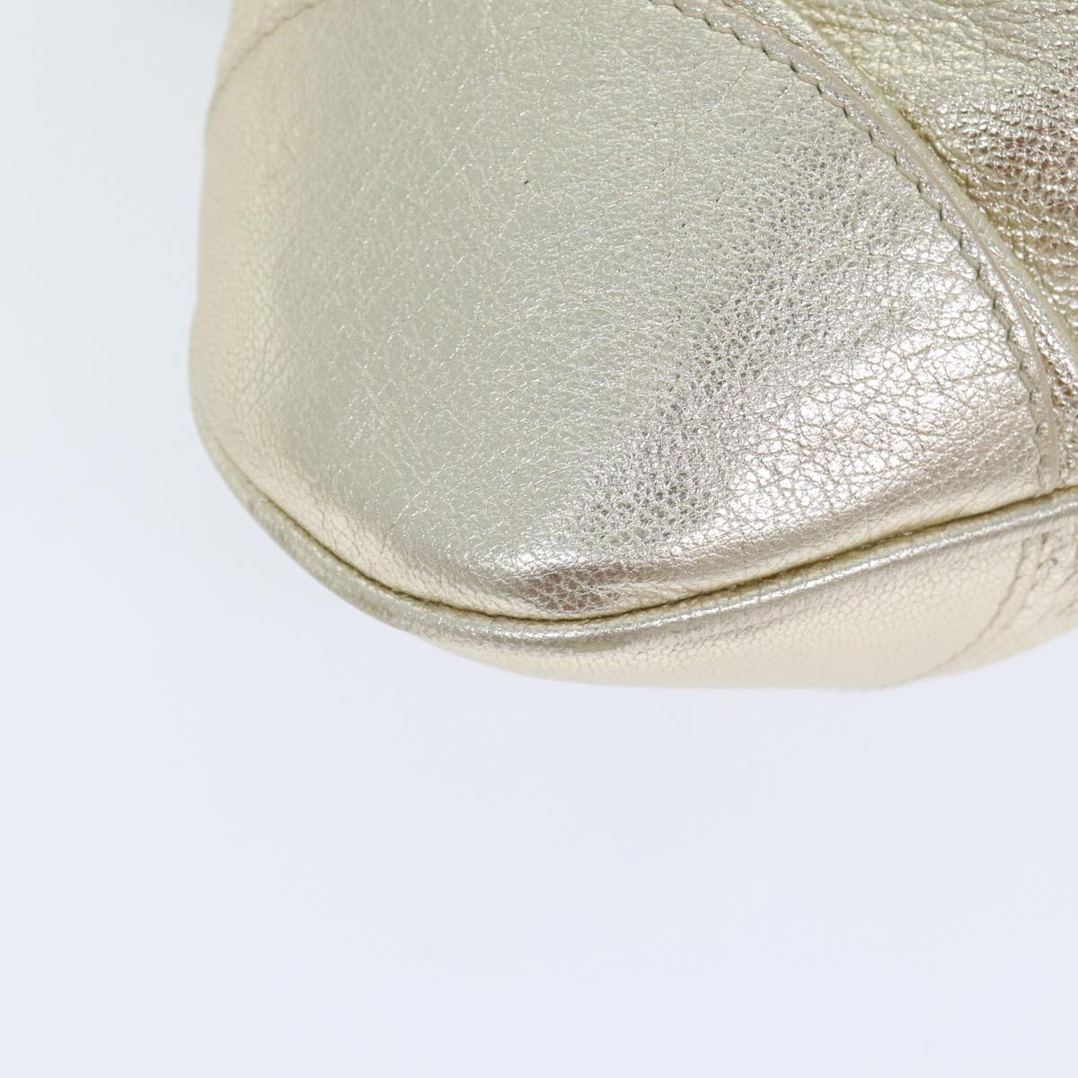 Salvatore Ferragamo Marisa Gold Leather Handbag (Pre-Owned)