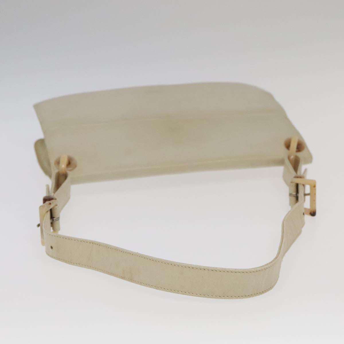 Prada Beige Leather Shoulder Bag (Pre-Owned)
