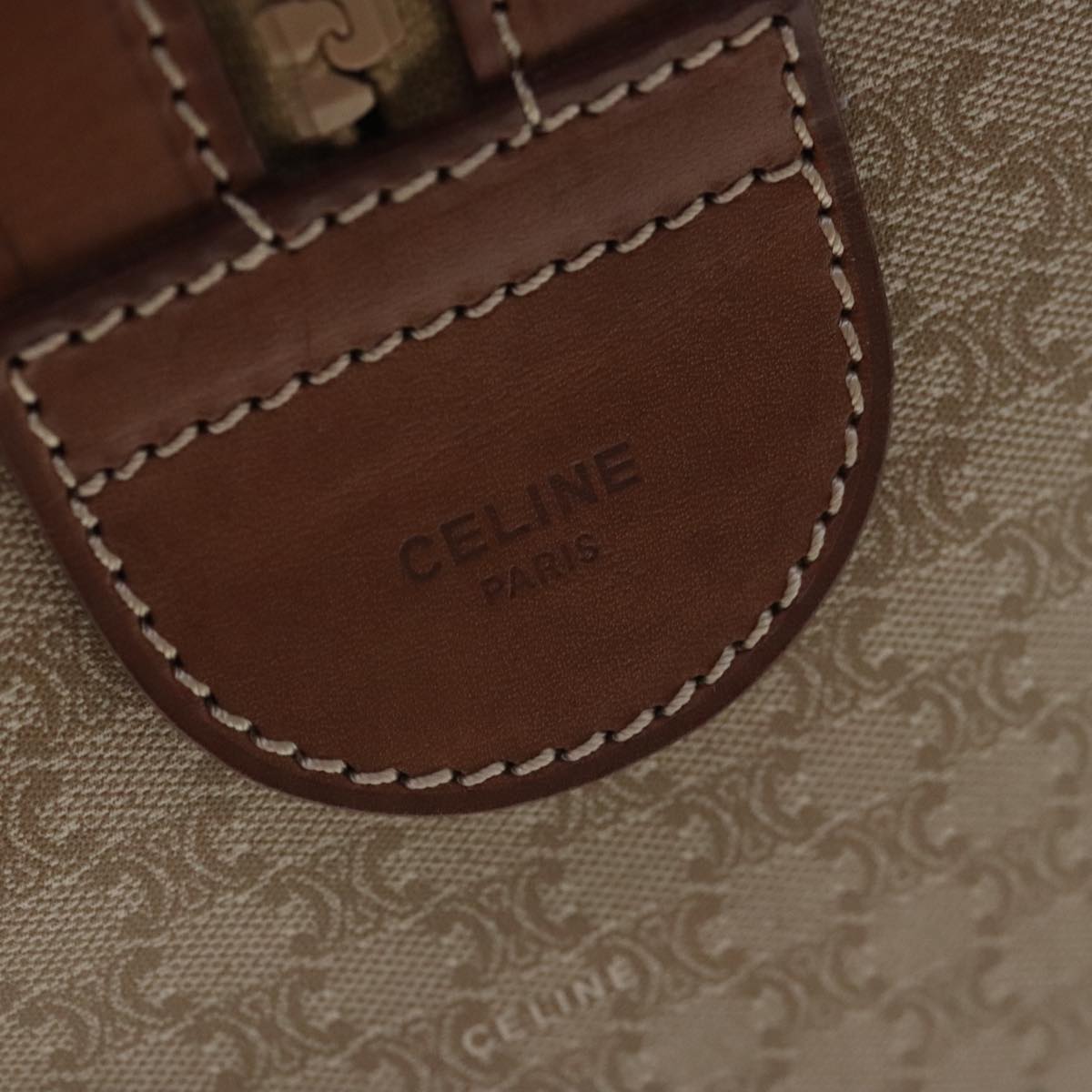 Céline Beige Canvas Travel Bag (Pre-Owned)