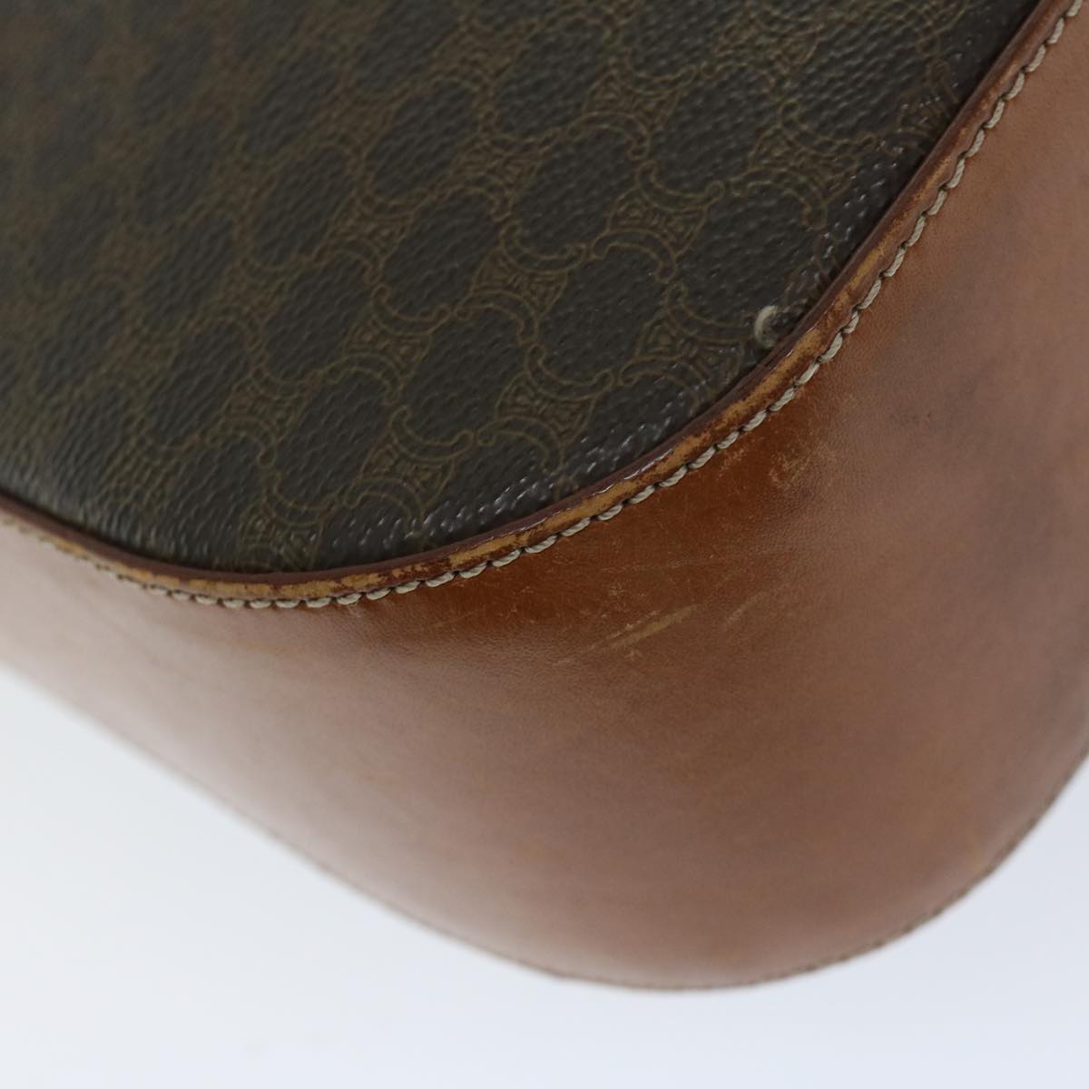 Céline Macadam Brown Canvas Shoulder Bag (Pre-Owned)