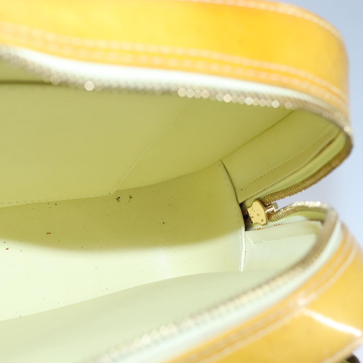 Louis Vuitton Murray Yellow Patent Leather Backpack Bag (Pre-Owned)