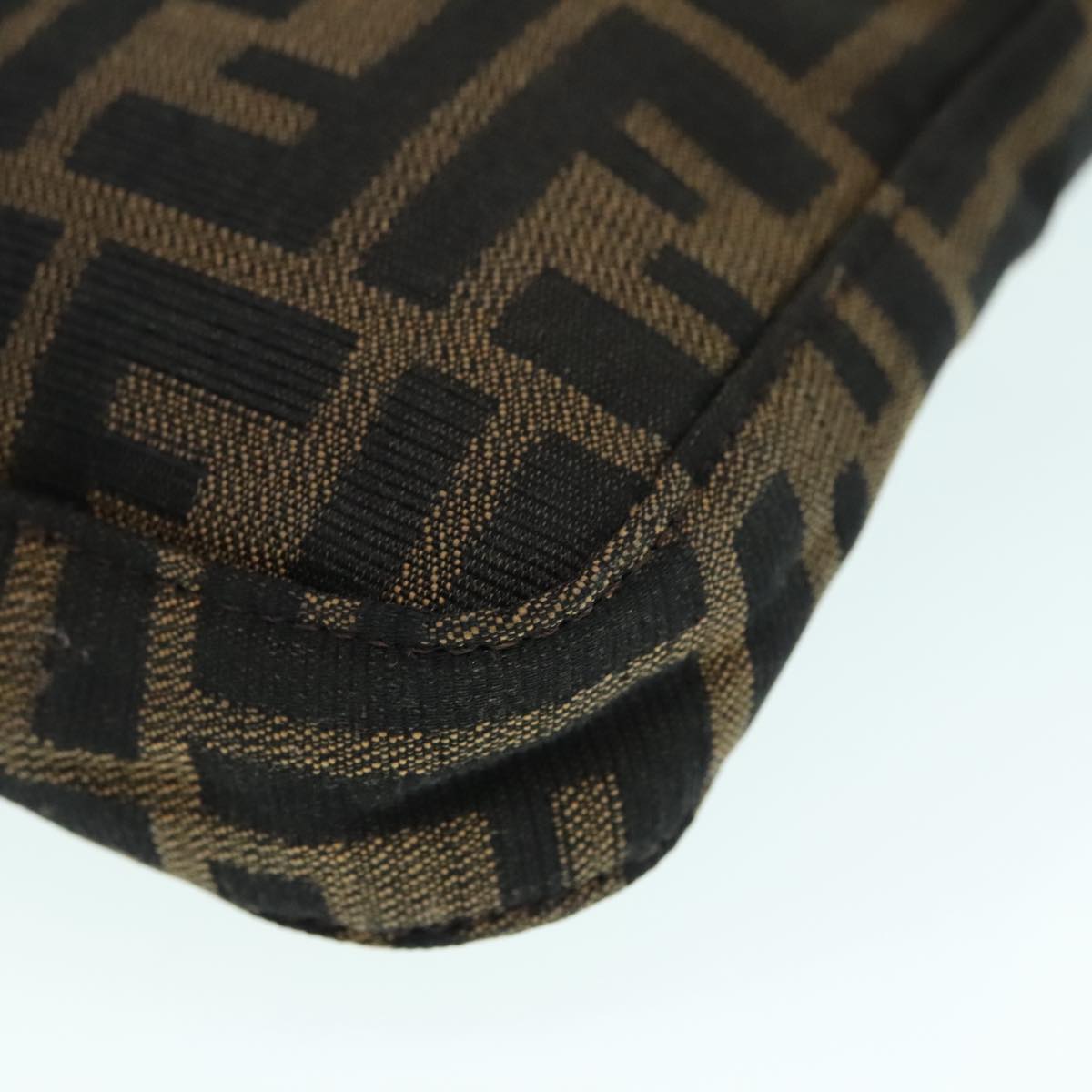 Fendi Mamma Baguette Brown Canvas Shoulder Bag (Pre-Owned)