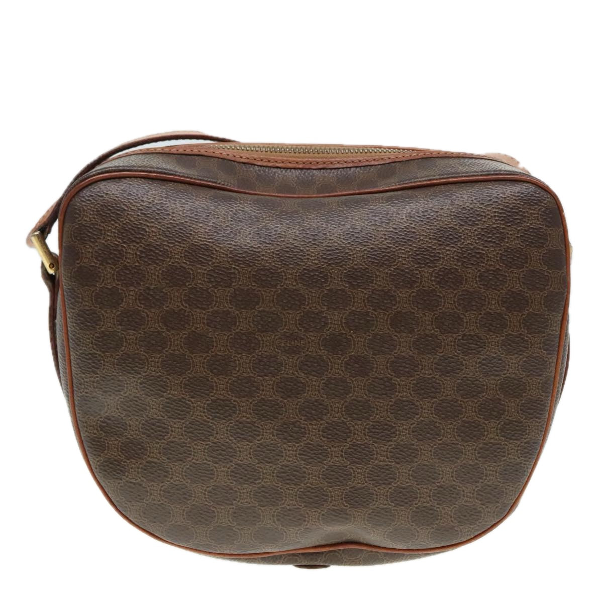 Céline Vintage Brown Canvas Shoulder Bag (Pre-Owned)