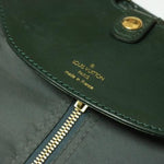 Louis Vuitton Garment Case Green Leather Travel Bag (Pre-Owned)