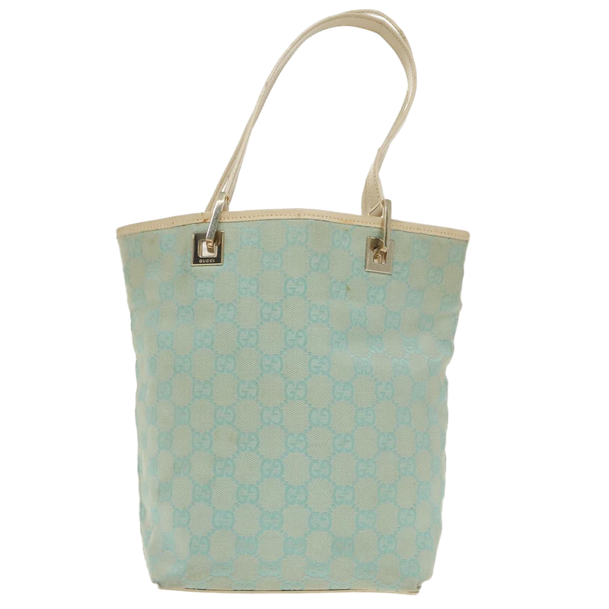 Gucci Blue Canvas Tote Bag (Pre-Owned)