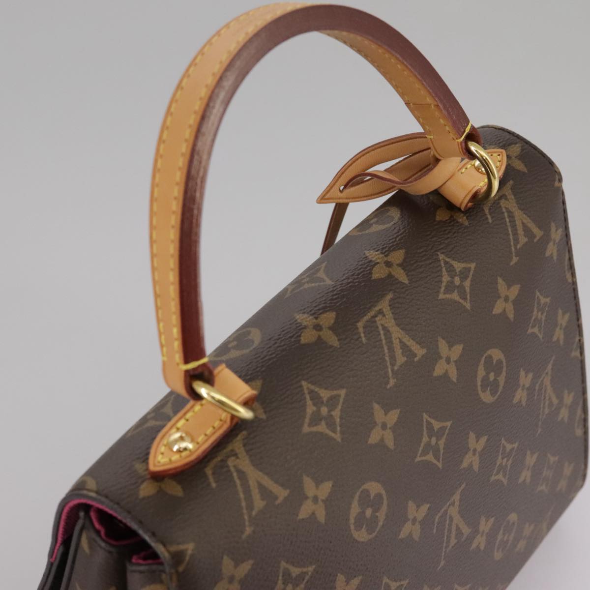 Louis Vuitton Cluny Brown Canvas Handbag (Pre-Owned)