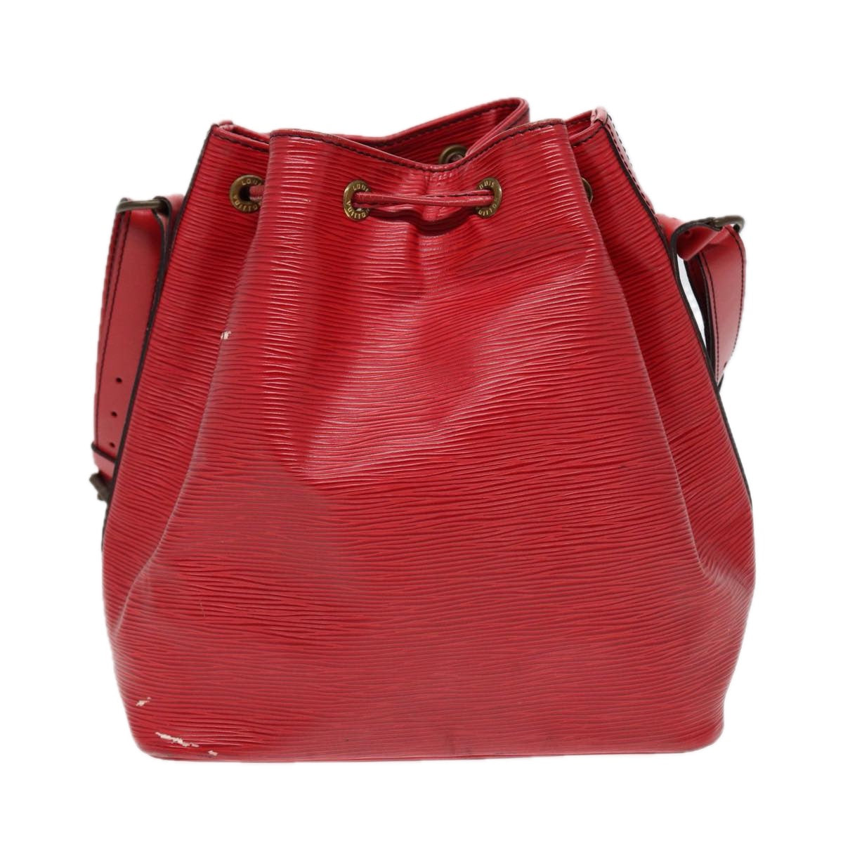 Louis Vuitton Noé Red Leather Shoulder Bag (Pre-Owned)
