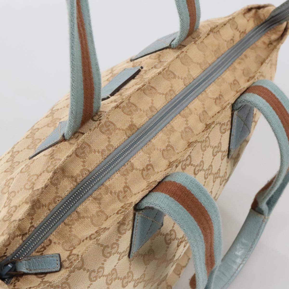Gucci Beige Canvas Shoulder Bag (Pre-Owned)