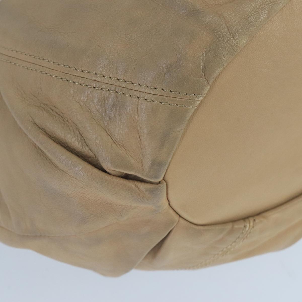 Céline Pillow Beige Leather Handbag (Pre-Owned)