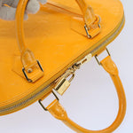 Louis Vuitton Alma Yellow Patent Leather Handbag (Pre-Owned)