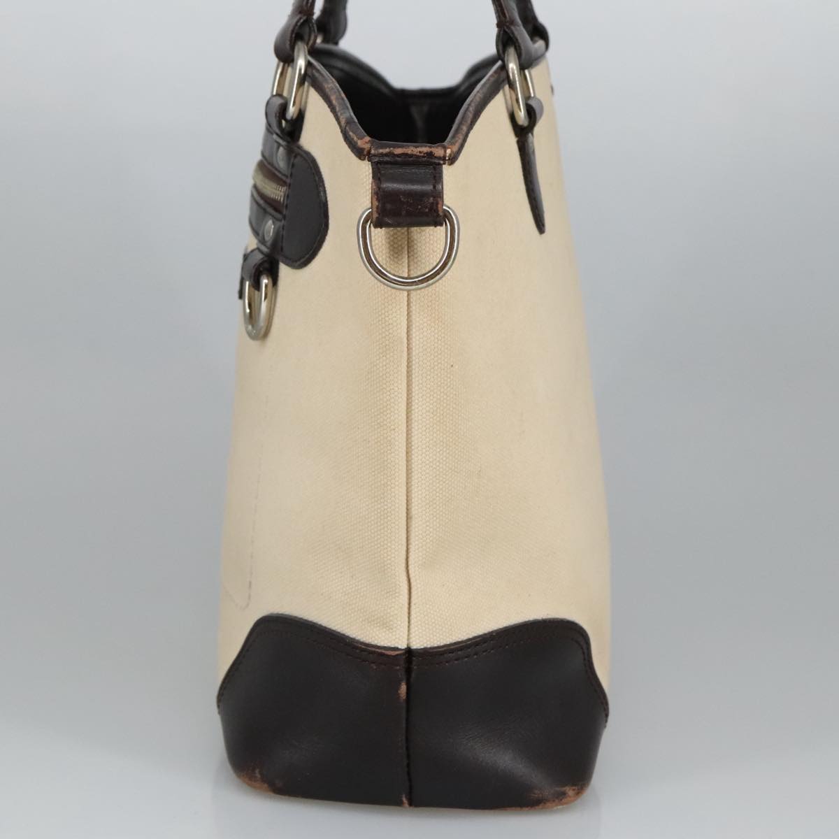 Burberry Beige Canvas Tote Bag (Pre-Owned)