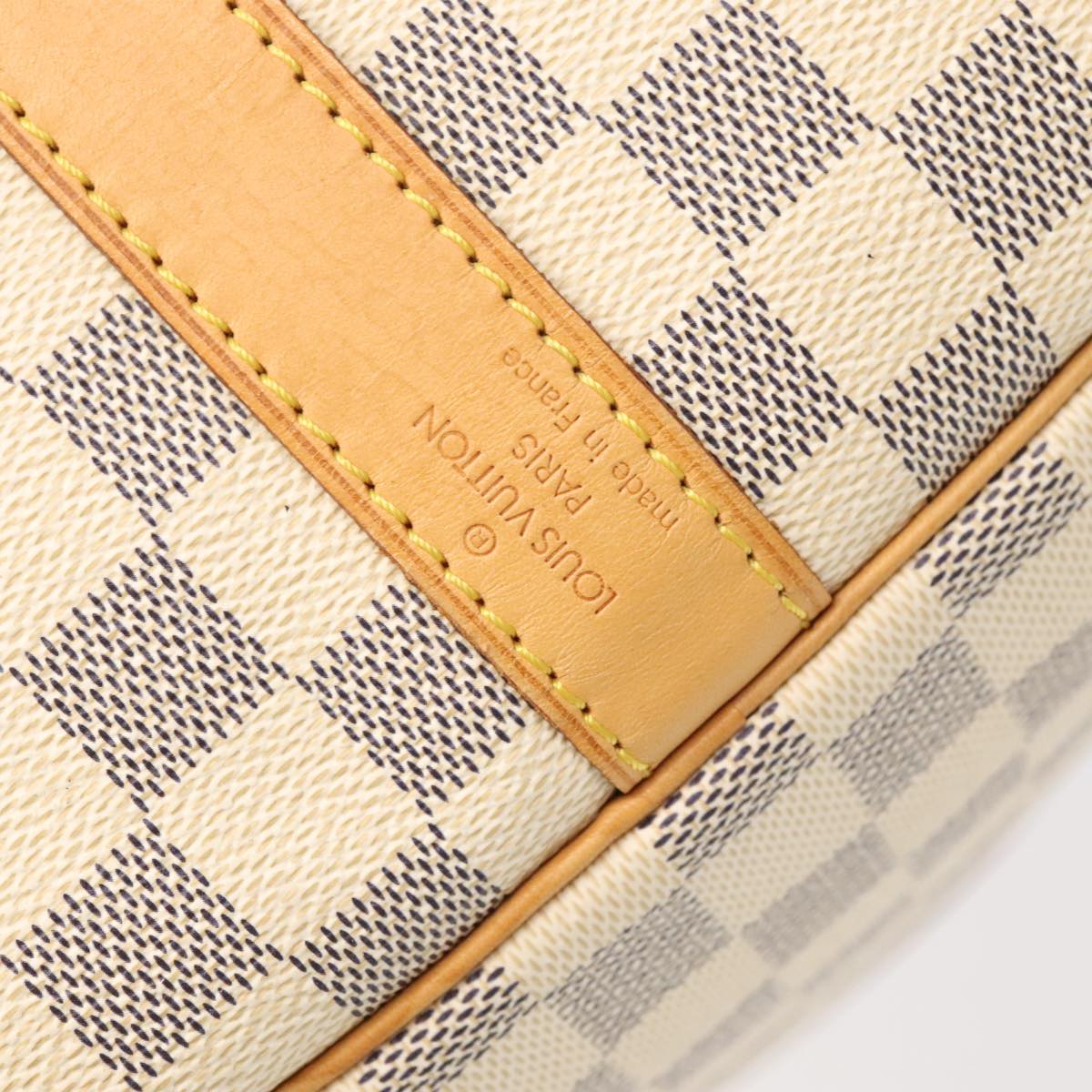 Louis Vuitton Keepall Bandouliere 55 White Canvas Travel Bag (Pre-Owned)