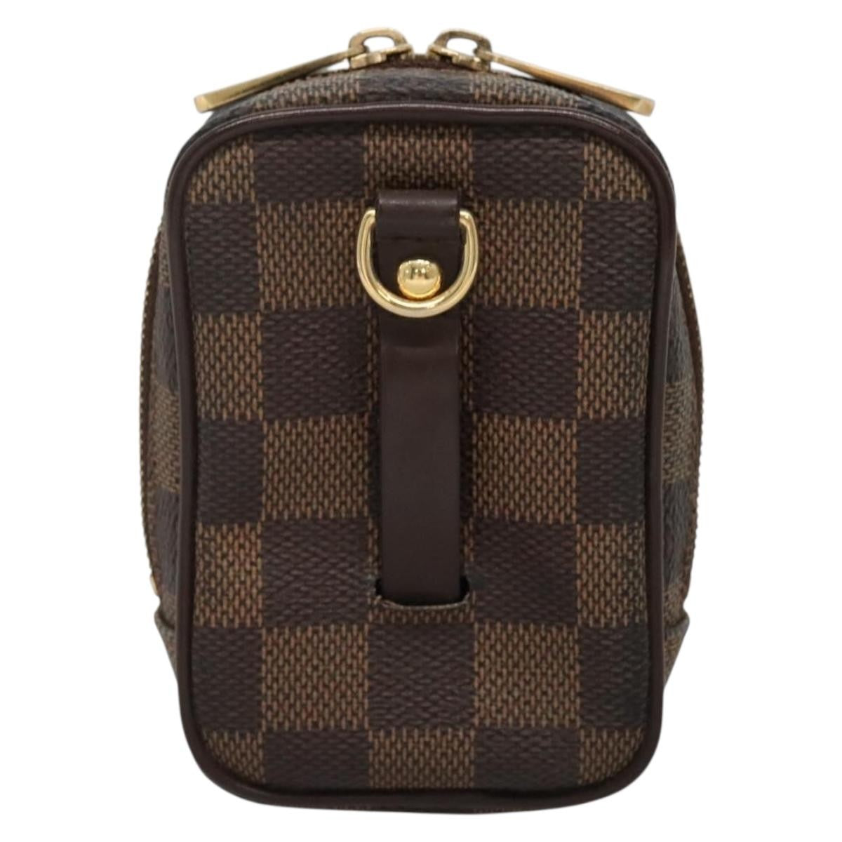 Louis Vuitton Etui Okapi Camera Case Damier Ebene Brown Canvas Bag (Pre-Owned)