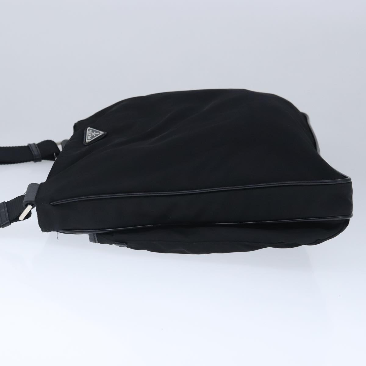 Prada Tessuto Black Synthetic Shoulder Bag (Pre-Owned)
