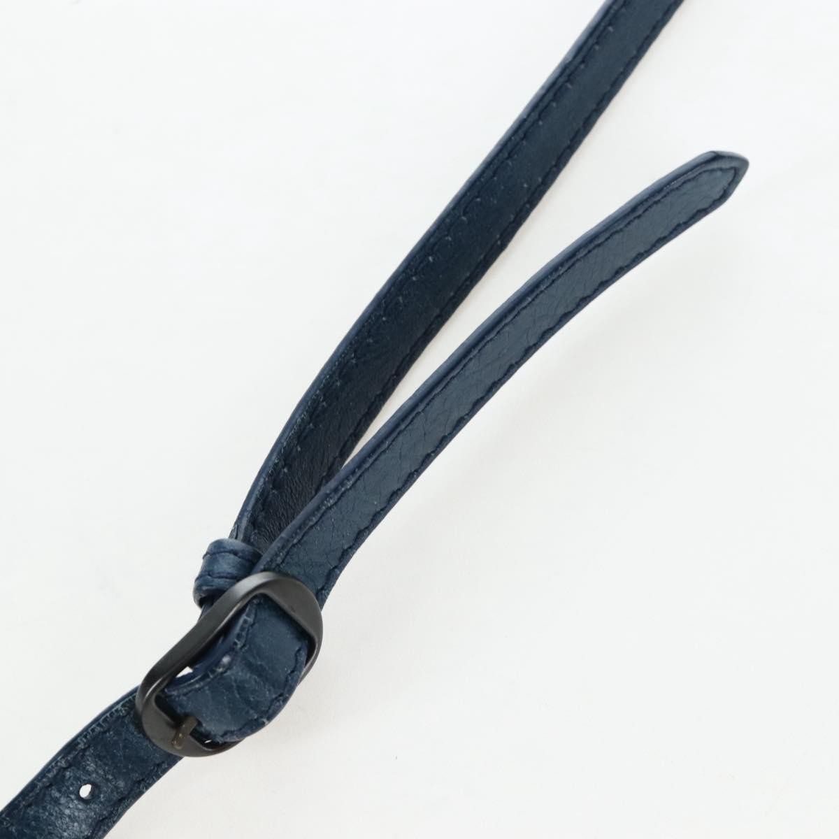 Balenciaga Flat Crossbody Classic Studs Leather Navy Leather Crossbody Bag Bag (Pre-Owned)