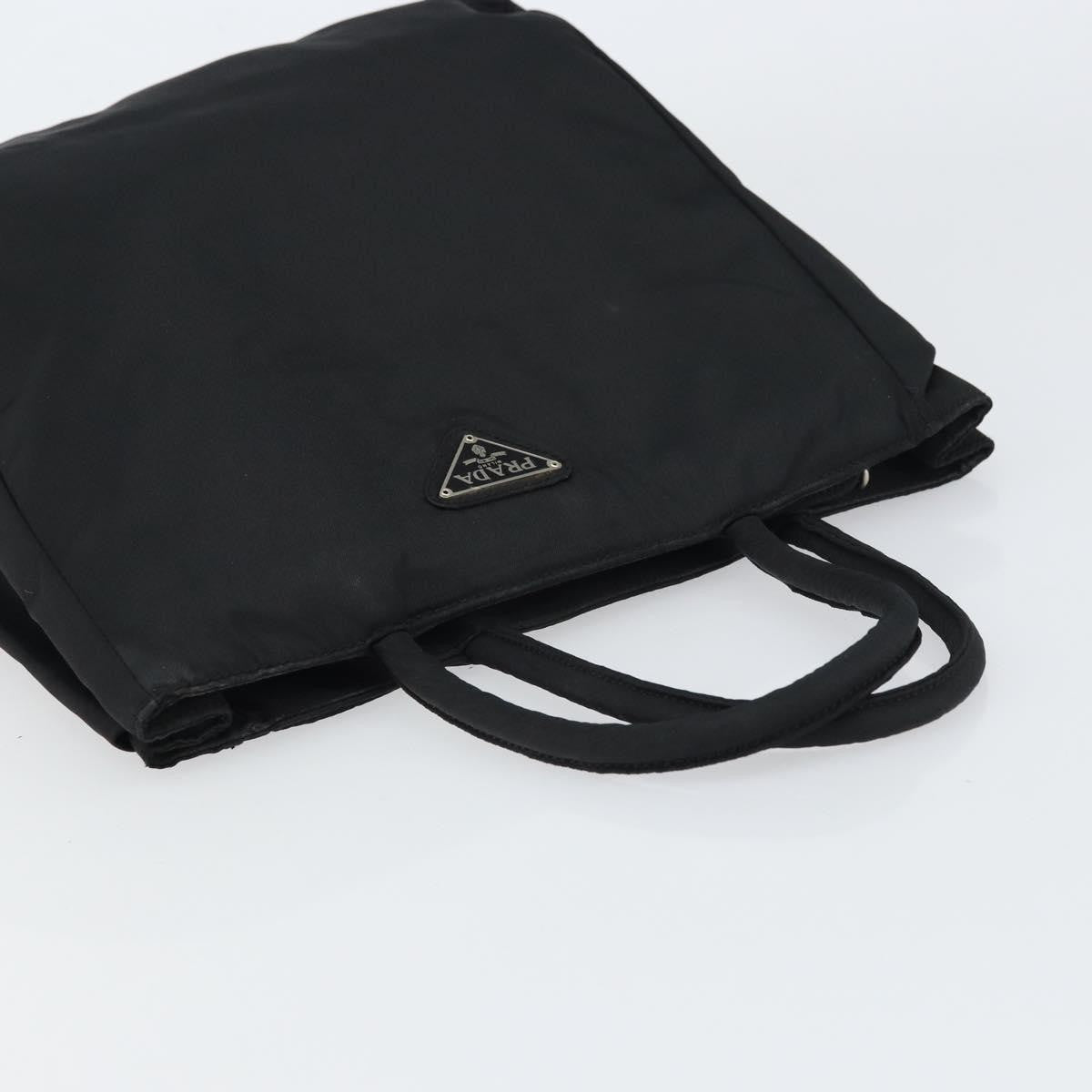 Prada Vintage Tote Nylon Black Nylon Tote Bag Bag (Pre-Owned)