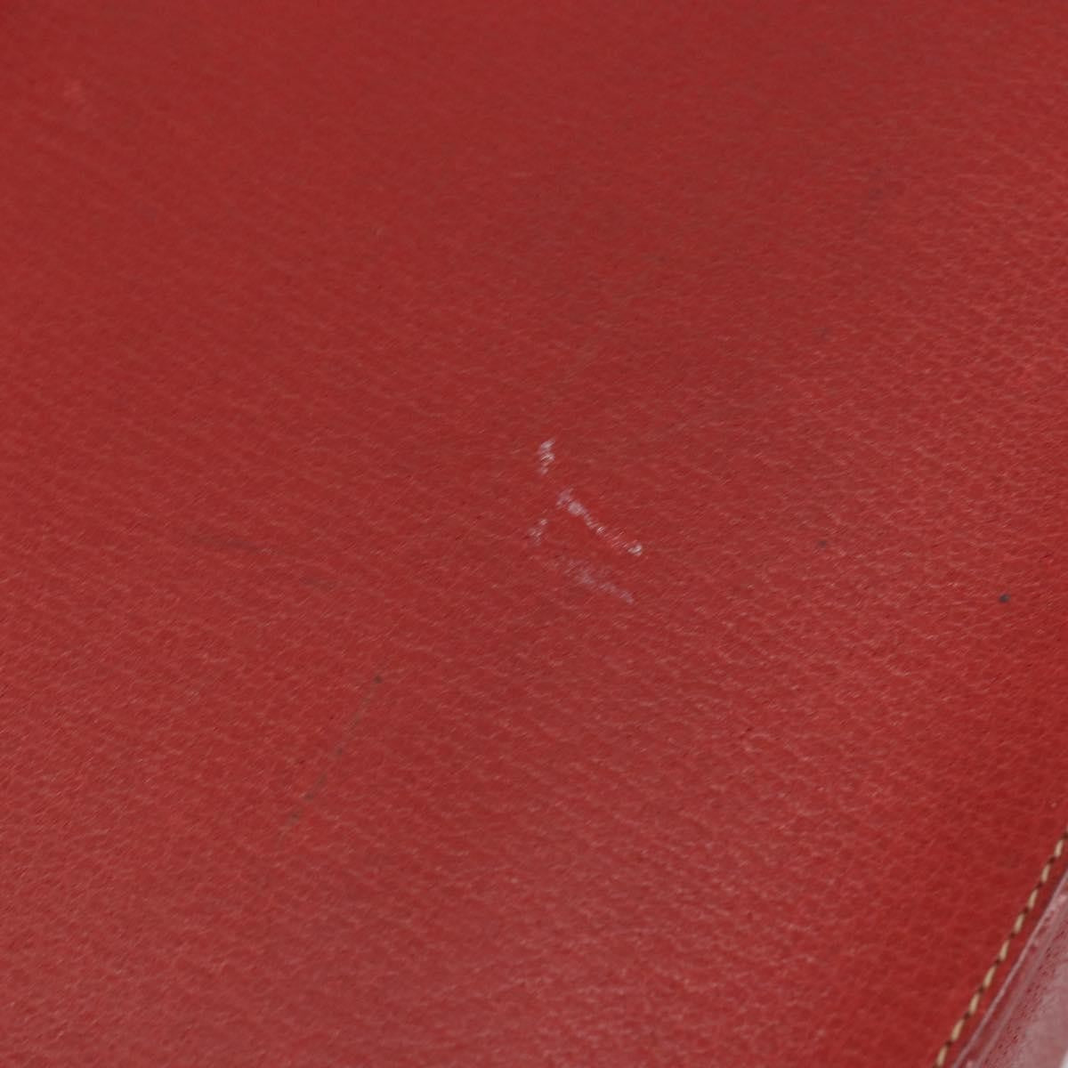 Gucci Vintage Leather Red Leather Shoulder Bag Bag (Pre-Owned)