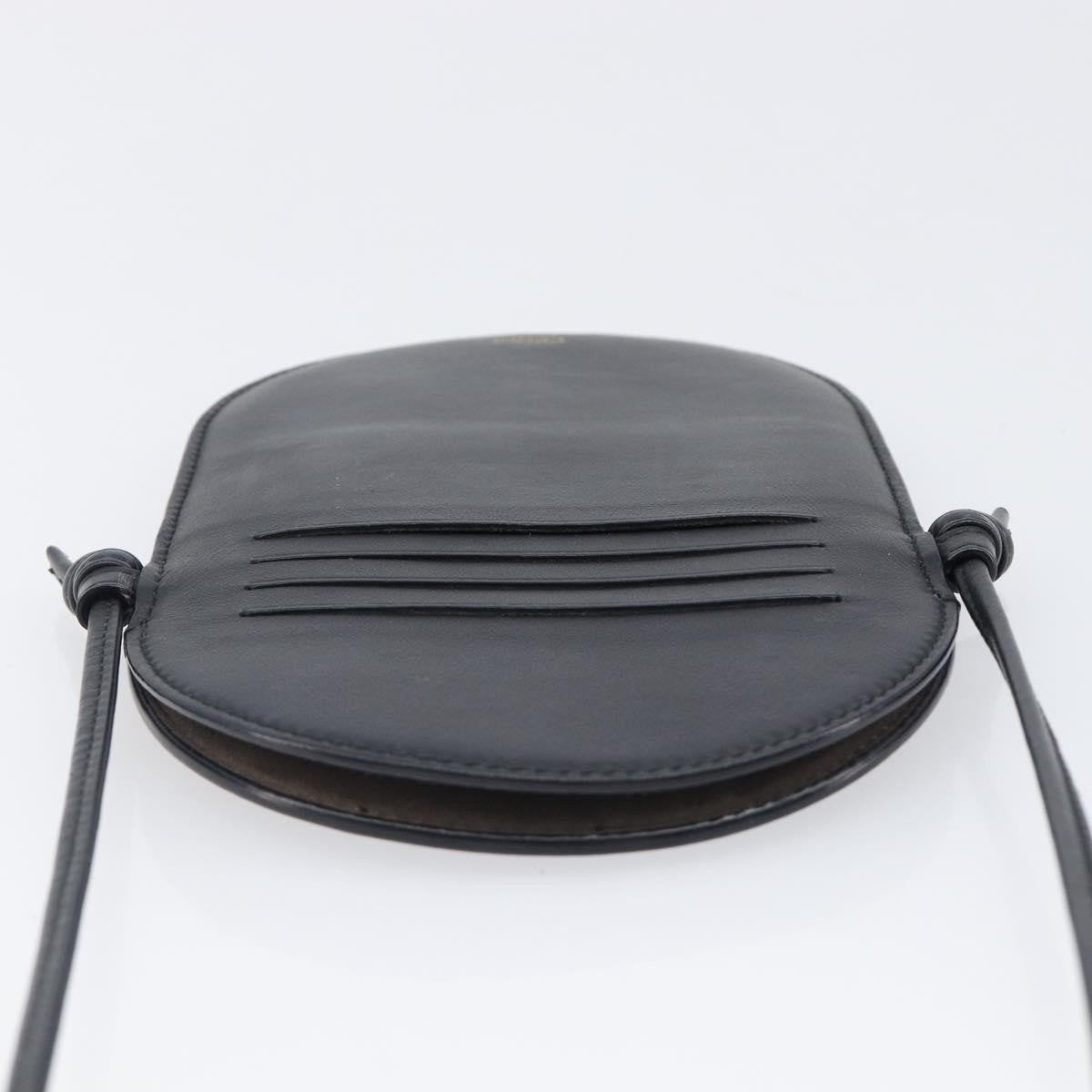 Fendi O'lock Camera Leather Black Leather Shoulder Bag Bag (Pre-Owned)
