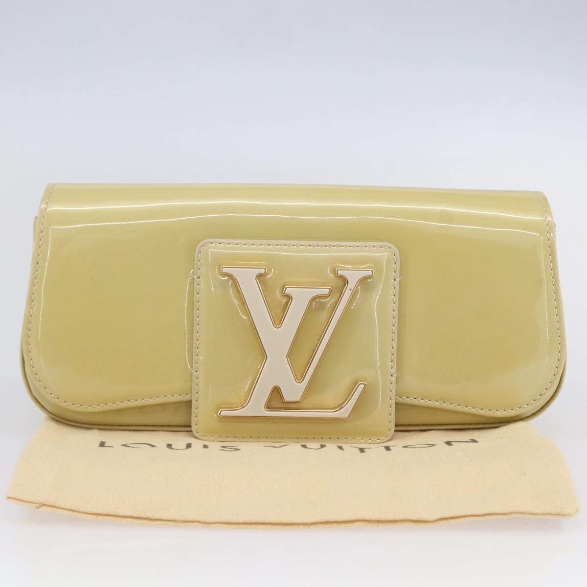 Louis Vuitton Sobe Clutch Patent Beige Patent_Leather Clutche & Pouche Bag (Pre-Owned)