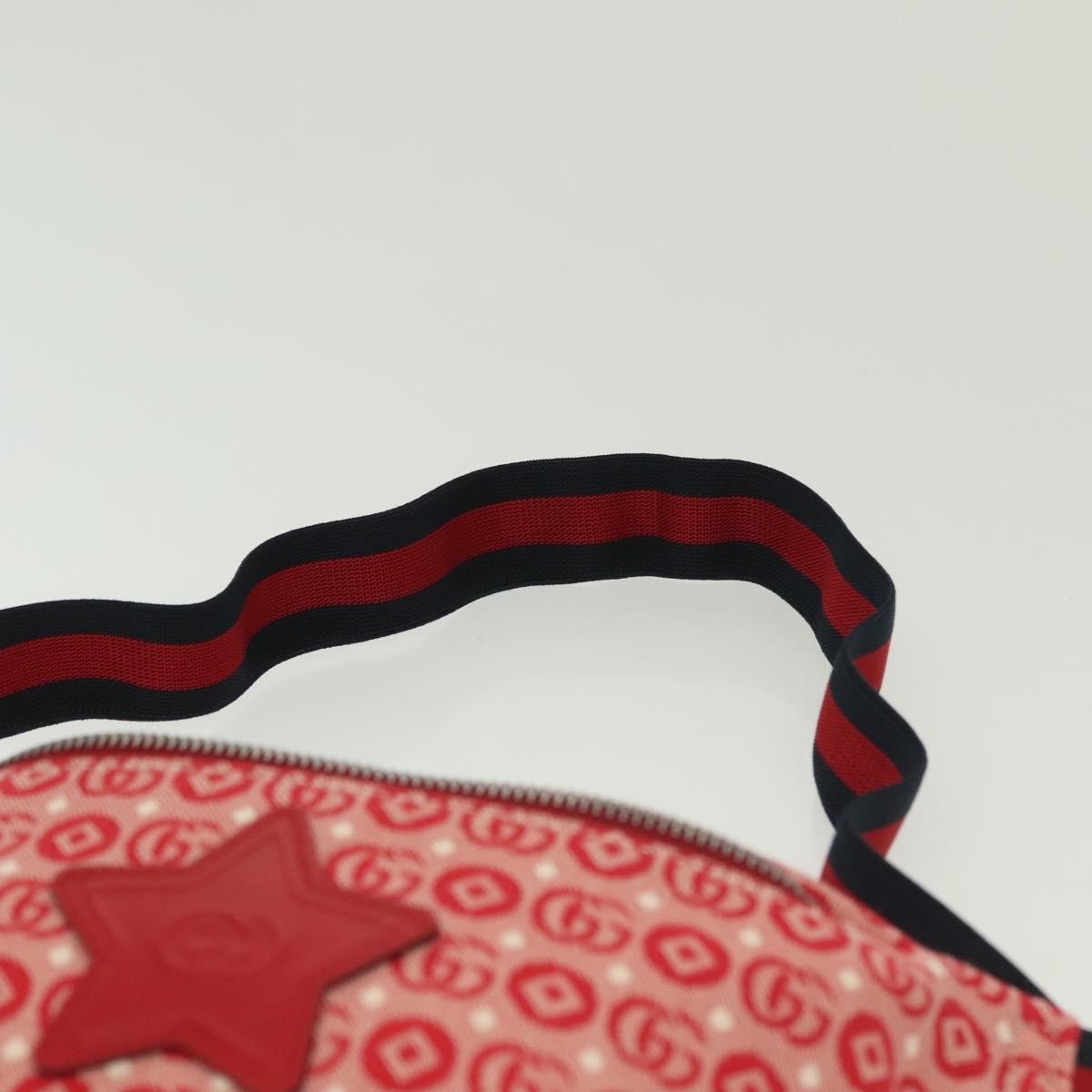 Gucci Children's Belt Printed Gg Coated Canvas Red Canvas Handbag (Pre-Owned)