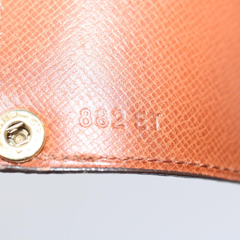 Louis Vuitton Porte Carte Simple Brown Canvas Wallet  (Pre-Owned)