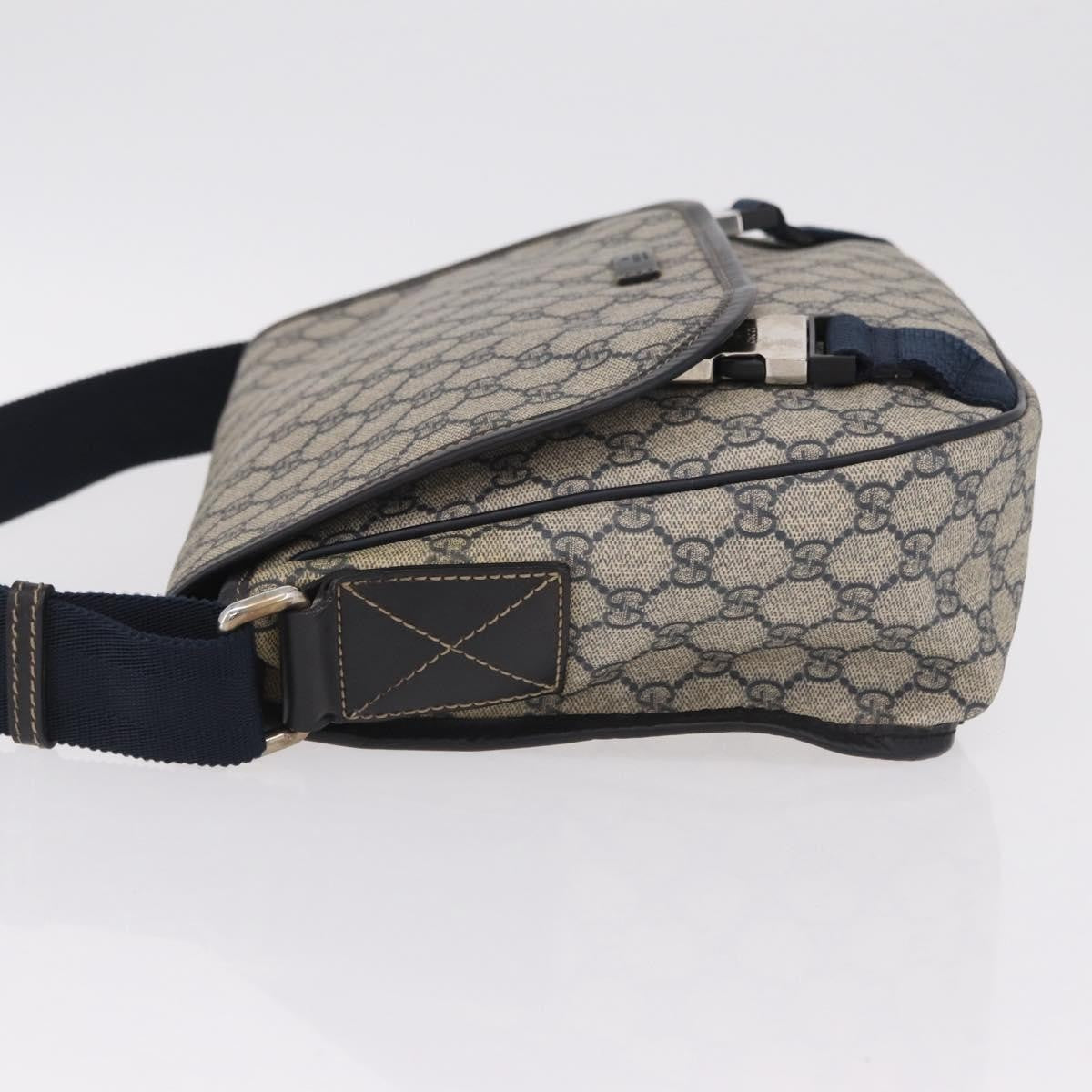 Gucci Gg Messenger Gg Coated Canvas Navy Pvc Shoulder Bag Bag (Pre-Owned)