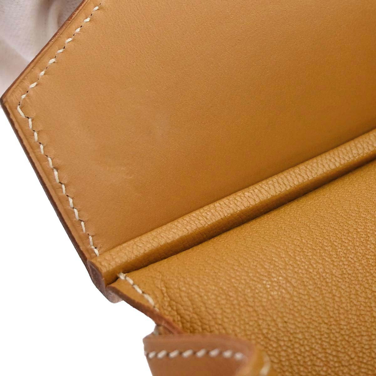 Hermes Hac Birkin Brown Vache Natural With Gold Hardware Neutral Leather Handbag (Pre-Owned)