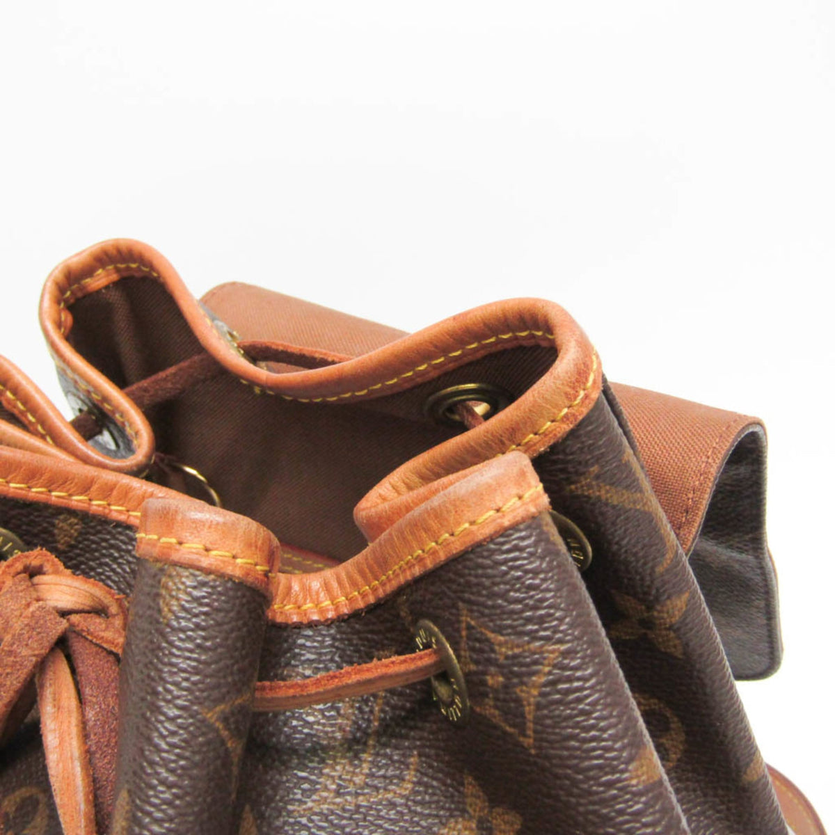 Louis Vuitton Vintage Montsouris Monogram Canvas Brown Canvas Backpack Bag (Pre-Owned)