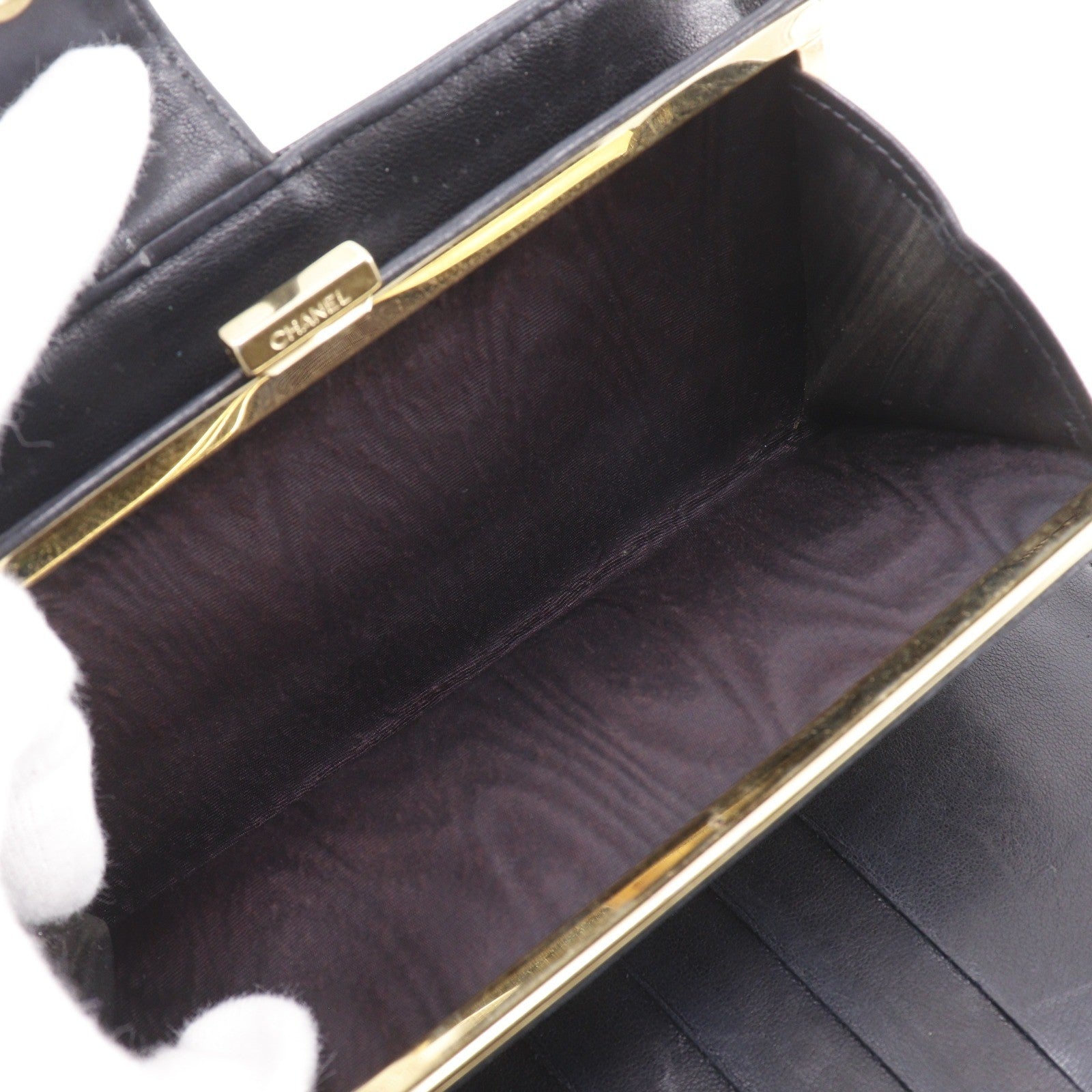 Chanel Timeless Cc French Caviar Black Leather Wallets Accessory (Pre-Owned)