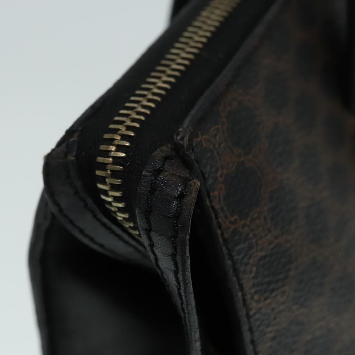 Céline Macadam Brown Canvas Handbag (Pre-Owned)