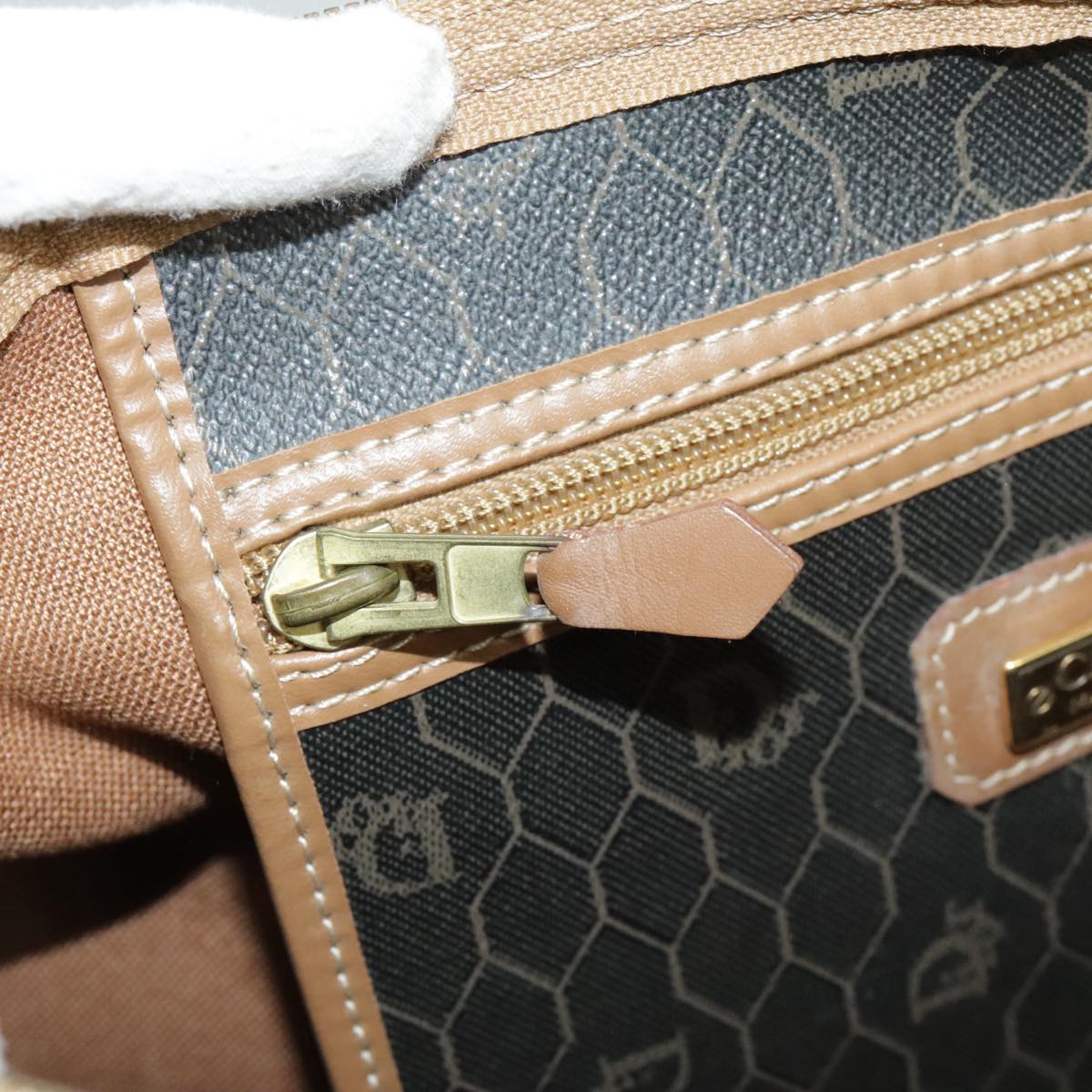 Dior Honeycomb Black Canvas Travel Bag (Pre-Owned)