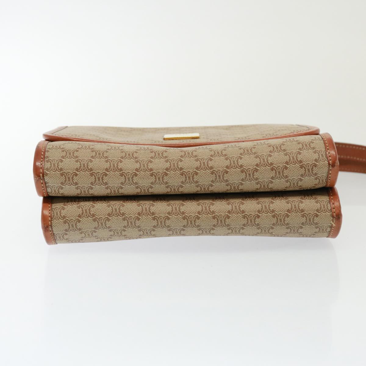 Céline Macadam Beige Canvas Shoulder Bag (Pre-Owned)