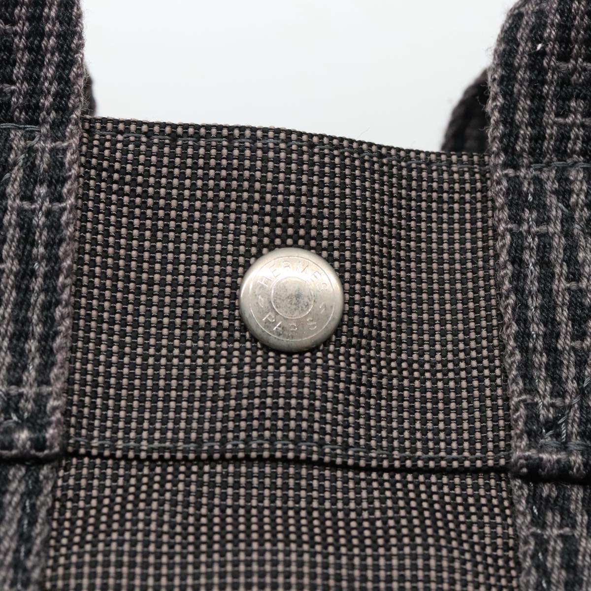 Hermès Herline Grey Canvas Tote Bag (Pre-Owned)