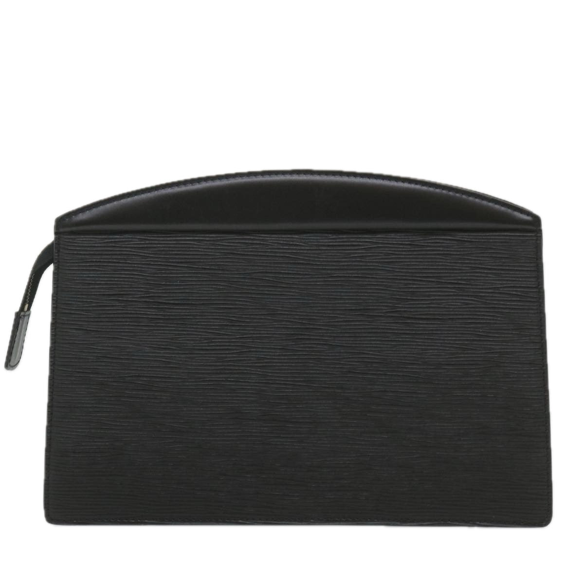Louis Vuitton Trousse Pochette Black Leather Clutch Bag (Pre-Owned)