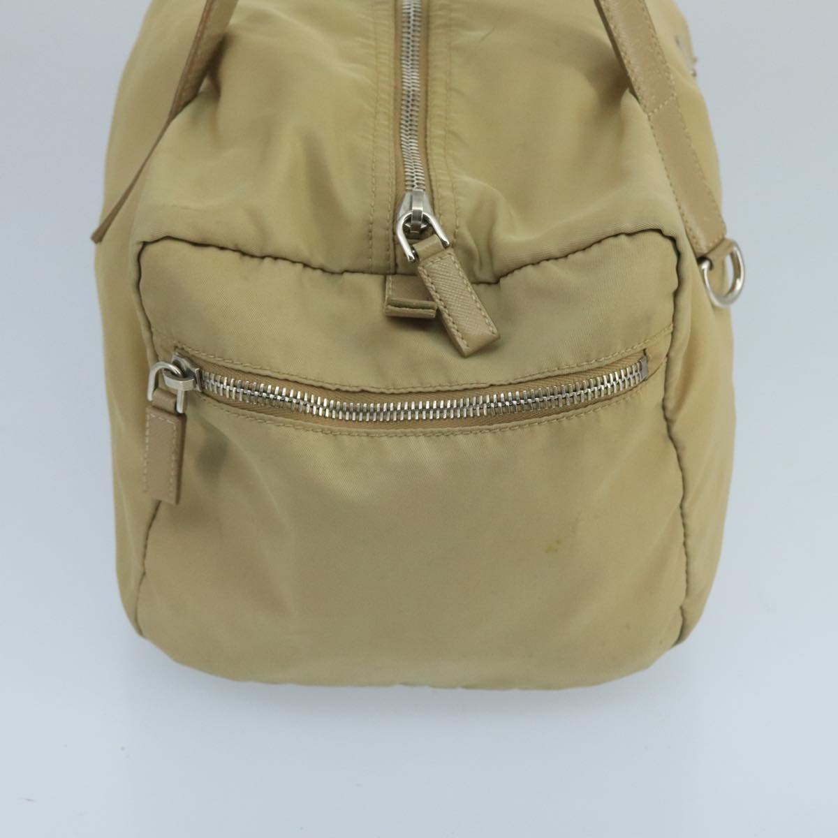 Prada Re-Nylon Beige Synthetic Handbag (Pre-Owned)